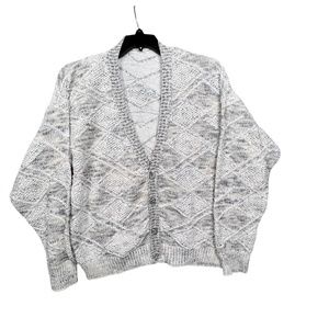 Protege by Tag Mens Cardigan Gray Colors Sz L New No Tag Cotton Acrylic